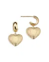 Jennifer Zeuner Chara Huggie Earrings In Gold