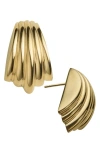 JENNIFER ZEUNER COOPER TEXTURED DROP EARRINGS