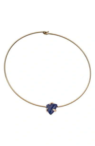 Jennifer Zeuner Cora Stone Choker In Yellow Gold