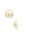 Jennifer Zeuner Emelia Vertical Row Statement Earrings In Gold