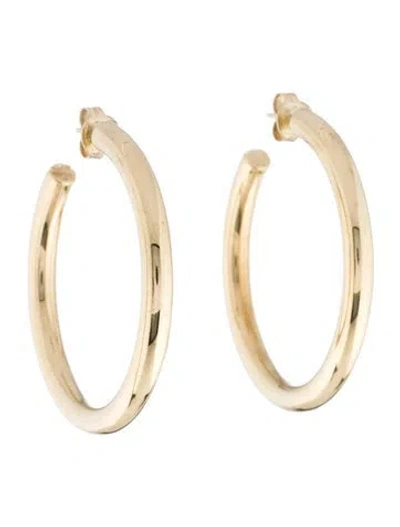 Pre-owned Jennifer Zeuner Esme Hoop Earrings In Multicolor