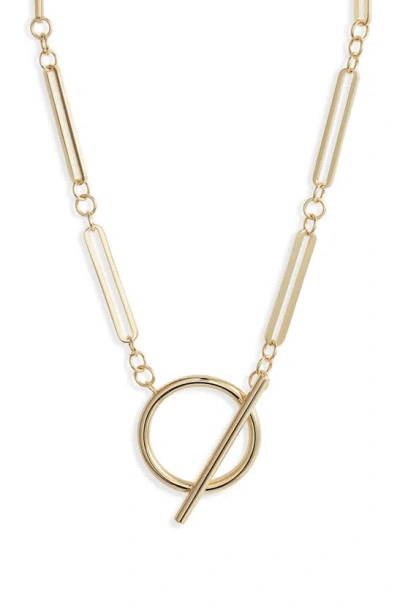 Jennifer Zeuner Geraldine Necklace In Yellow Gold