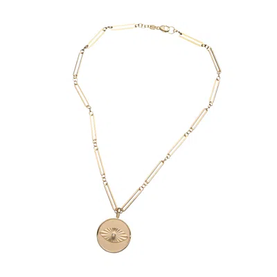 Jennifer Zeuner Jewelry Levi Necklace In 14k Gold-plated Sterling Silver
