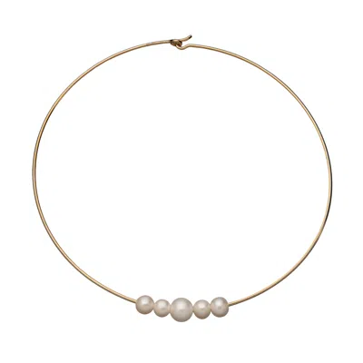Jennifer Zeuner Jewelry Noelle Choker In 14k Gold-plated Sterling Silver