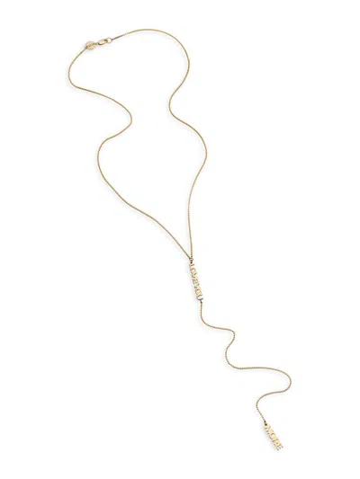 Jennifer Zeuner Jewelry Women's Hope Lariat Gold-plated Necklace