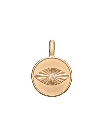 Jennifer Zeuner Jewelry Women's Levi 18k-gold-plated & 0.01 Tcw Diamond Charm