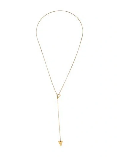 Pre-owned Jennifer Zeuner Lariat Necklace, 18" In Multicolor