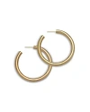 Jennifer Zeuner Lou Medium Hoop Earrings In 18k Gold Plated Sterling Silver In Gold