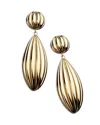 Jennifer Zeuner Lucinda Textured Drop Earrings In Gold