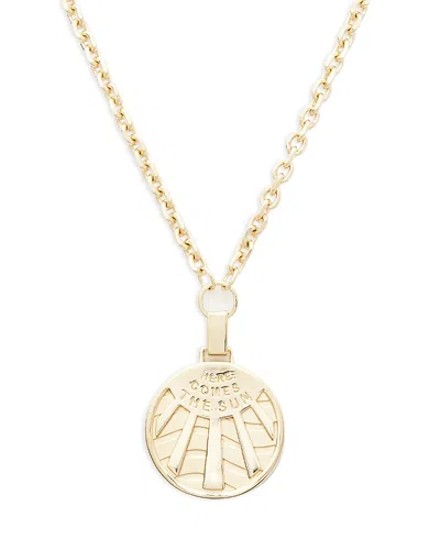 Jennifer Zeuner Marisol Sun Ray Here Comes The Sun Disc Pendant Necklace, 16-18 In Gold