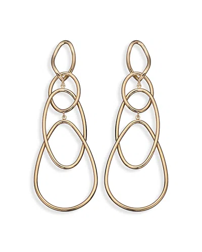 Jennifer Zeuner Roxana Linked Statement Earrings In 18k Gold Plated Sterling Silver