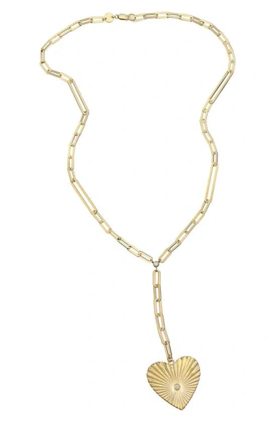 Jennifer Zeuner Shepard Lariat Necklace In Yellow Gold