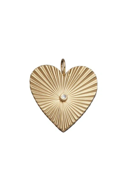 Jennifer Zeuner Sheldon Heart Charm In Gold