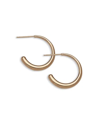 Jennifer Zeuner Simone Polished Hoop Earrings In Gold