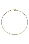Jennifer Zeuner Tilda Choker Necklace In 14k Yellow Gold Plated Silver