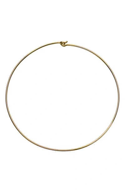 Jennifer Zeuner Tilda Choker Necklace In 14k Yellow Gold Plated Silver
