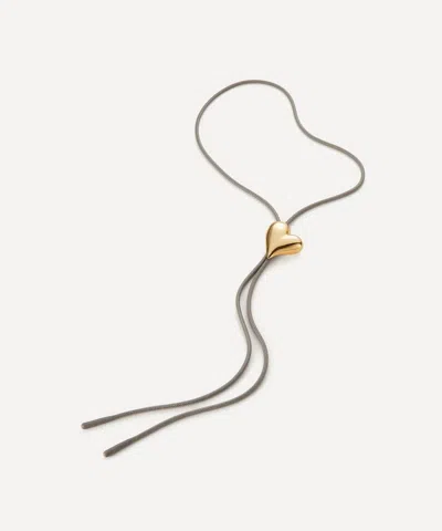Jenny Bird 14ct Gold Art Heart Bolo Tie Necklace