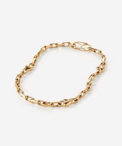 Jenny Bird 14ct Gold-plated Art Heart Chain Necklace