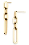 Jenny Bird Andi Drop Link Earrings In High Polish Gold
