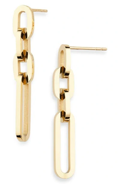 Jenny Bird Andi Drop Link Earrings In High Polish Gold