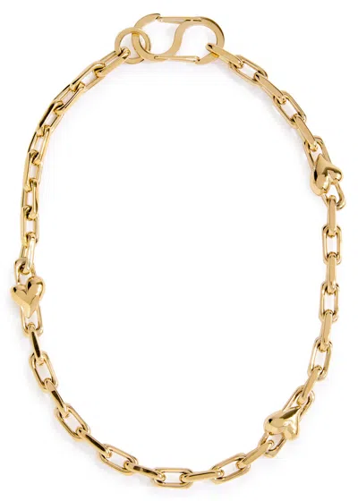 Jenny Bird Art Heart 14kt Gold-plated Necklace