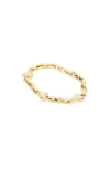 Jenny Bird Art Heart Chain Bracelet In Metallic Gold