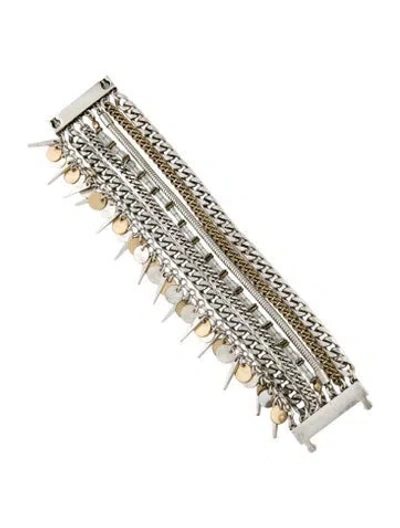 Pre-owned Jenny Bird Austin Cuff Multistrand Bracelet In Multicolor