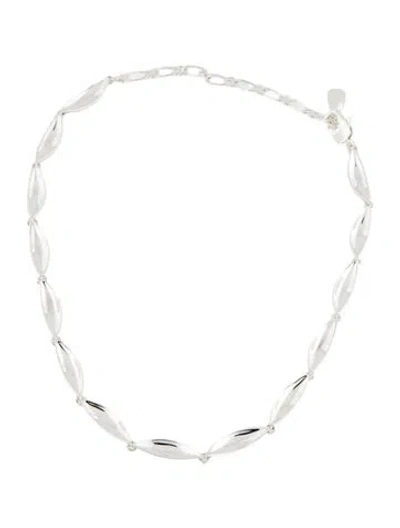 Pre-owned Jenny Bird Chain Link Necklace, 16.5" In Multicolor