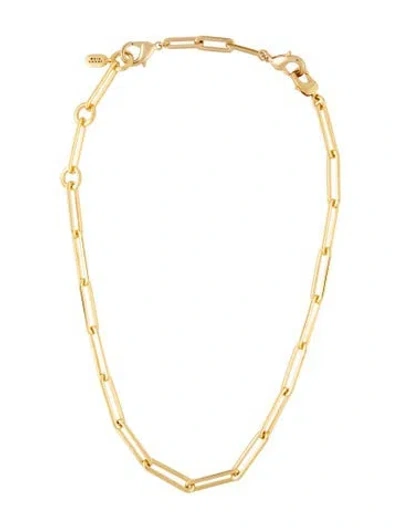 Pre-owned Jenny Bird Chain Link Stevie Necklace With 4" Extender, 19.75" In Multicolor