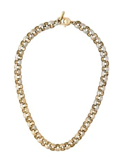 Pre-owned Jenny Bird Chain Necklace, 17" In Multi