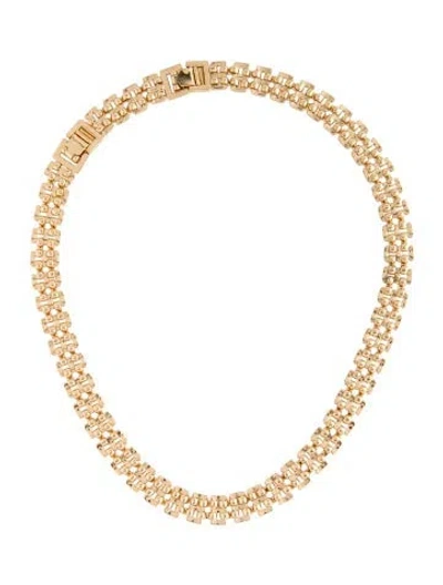 Pre-owned Jenny Bird Choker Necklace, 16" In Multicolor