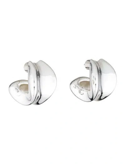 Pre-owned Jenny Bird Chunky Doune Hoops Earrings In Multicolor