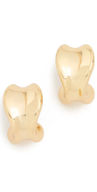 Jenny Bird Chunky Doune Hoops High Polish Gold