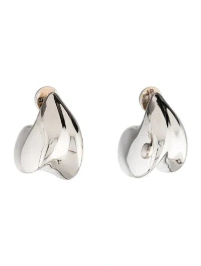 Pre-owned Jenny Bird Chunky Hoop Earrings In Multicolor