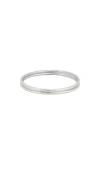 Jenny Bird Dane Bangle Set Of 2 In Metallic Silver