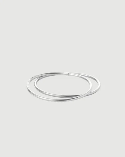 Jenny Bird Dane Bangle Silver - 2pk In Multi