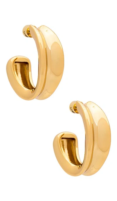 Jenny Bird Doune Hoop Earring In High Polish Gold