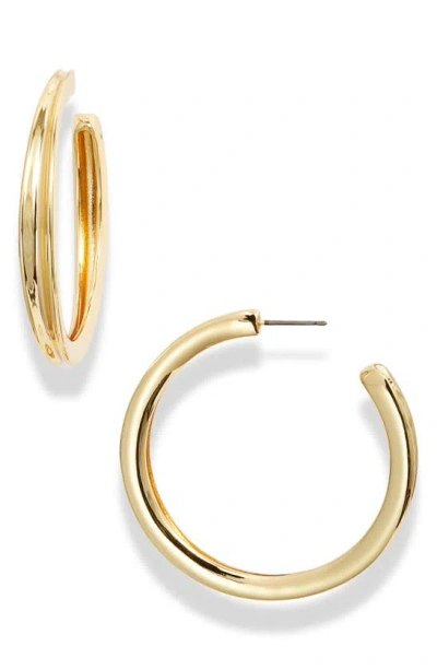 Jenny Bird Doune Slim Hoop Earrings In Gold