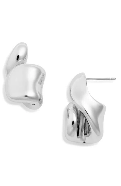 Jenny Bird Estelle Drop Earrings In High Polish Silver