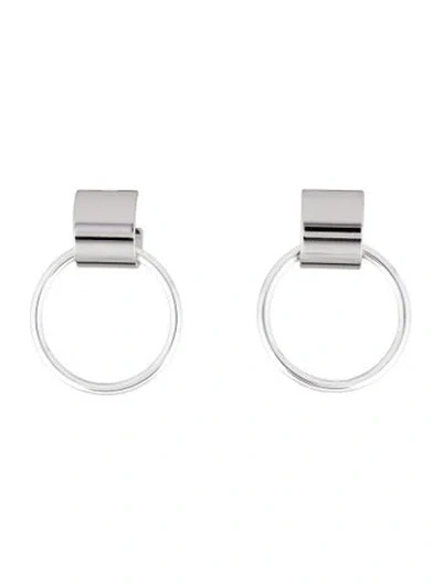 Pre-owned Jenny Bird Faye Knocker Hoop Earrings In Multi