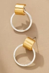 Jenny Bird Faye Knocker Hoop Earrings In Silver