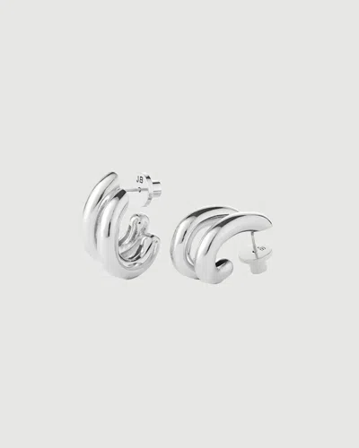 Jenny Bird Florence Earring Silver In Neutral