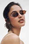 Jenny Bird Frameless Oval Sunglasses In Black