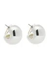 Jenny Bird Gemma Silver-plated Hoop Earrings In Metallic