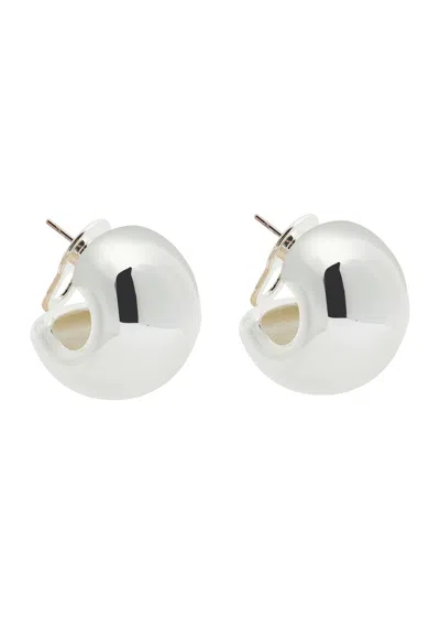Jenny Bird Gemma Silver-plated Hoop Earrings In Metallic
