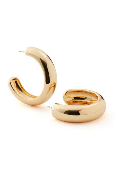 Jenny Bird Gia Large Hoop Earrings In High Polish Gold