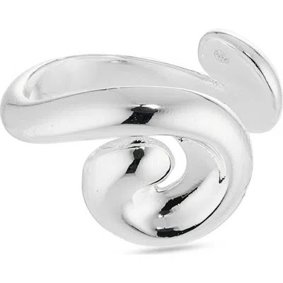 Jenny Bird Gio Ear Cuff In High Polish Silver