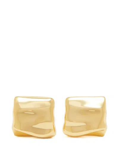 Jenny Bird Hammered Stud Earrings In Gold