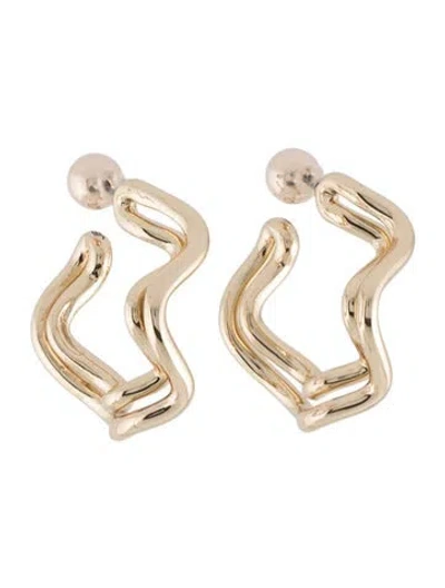 Pre-owned Jenny Bird Hoop Earrings In Multi