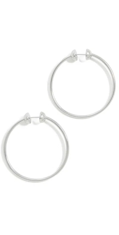 Jenny Bird Icon Hoops Small Platinum